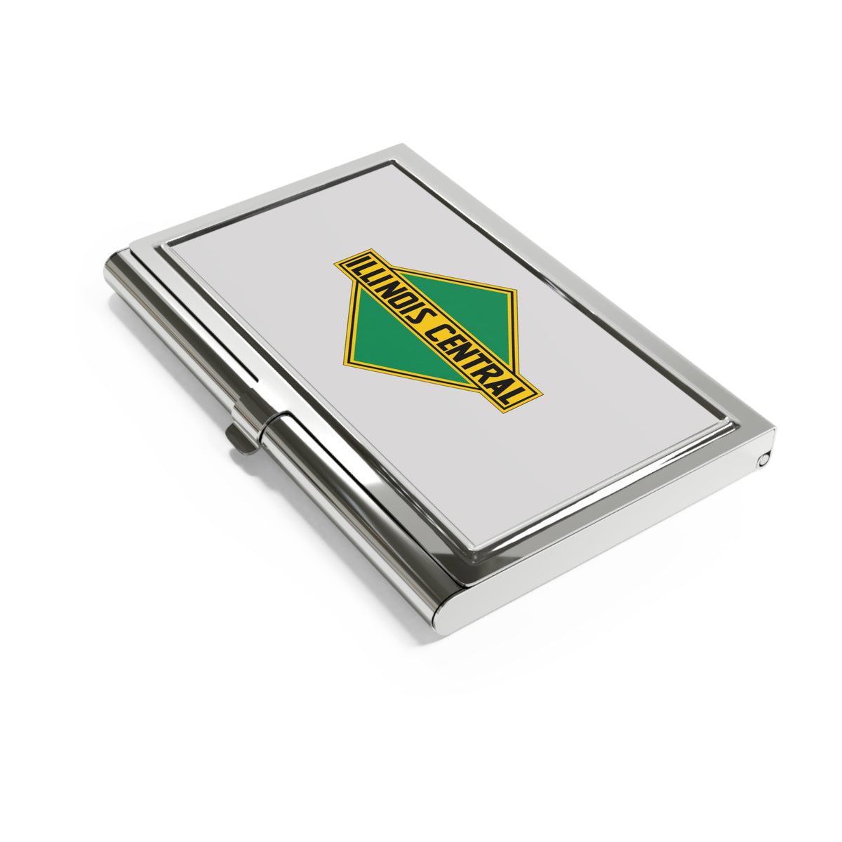 Illinois Central Railroad Metal Business Card Holder