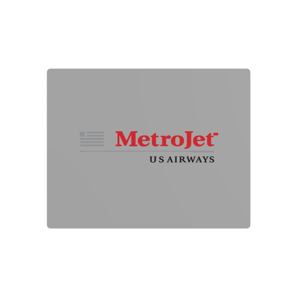 MetroJet Metal Sign