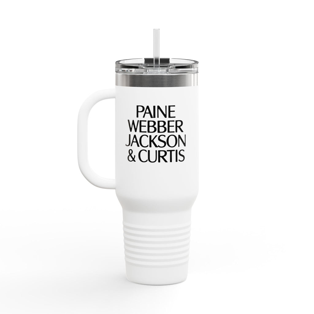 Paine Webber Jackson & Curtis 40oz Insulated Travel Mug Stainless Tumbler
