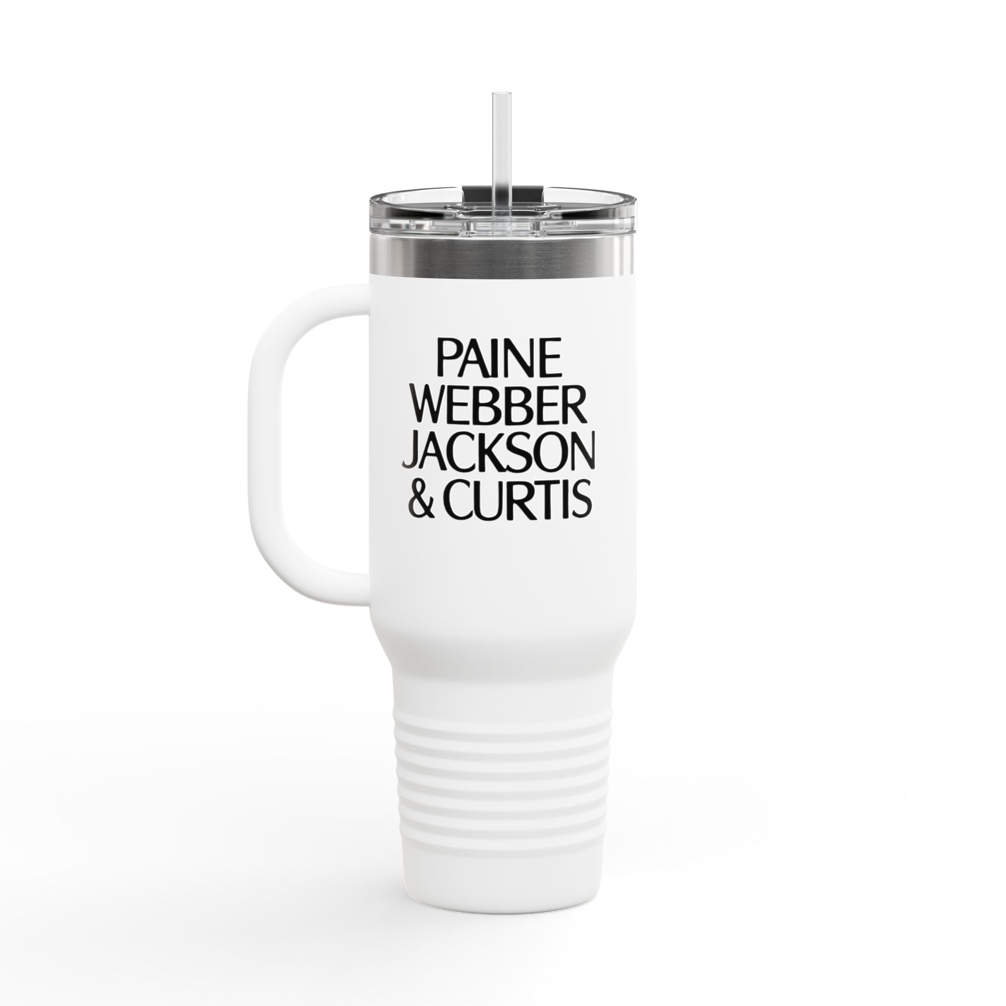 Paine Webber Jackson & Curtis 40oz Insulated Travel Mug Stainless Tumbler