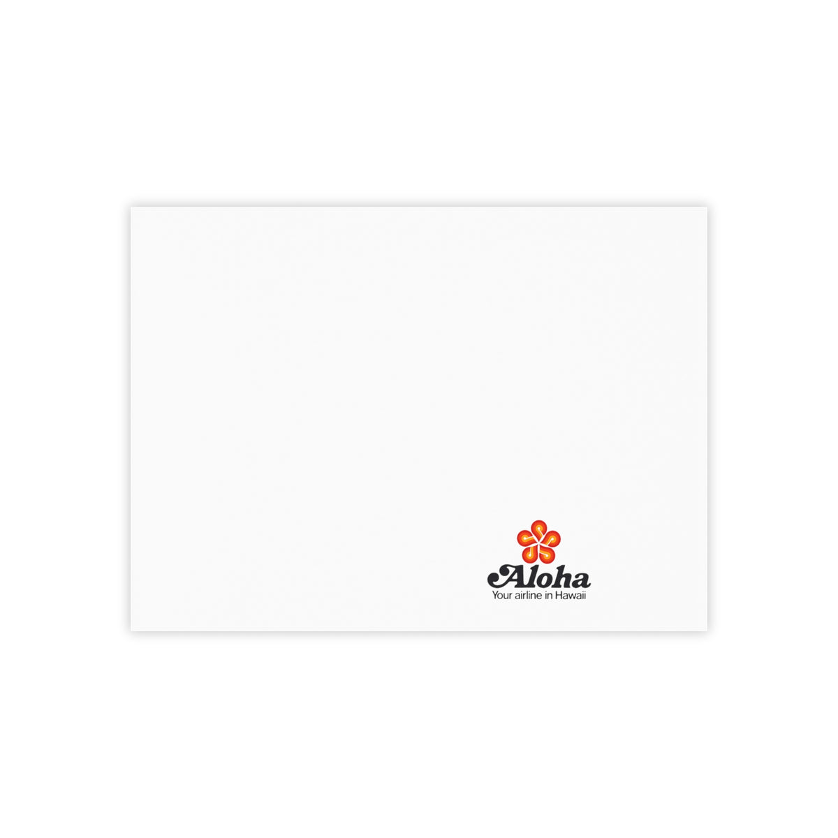 Aloha Airlines Sticky Post-it Note Pad