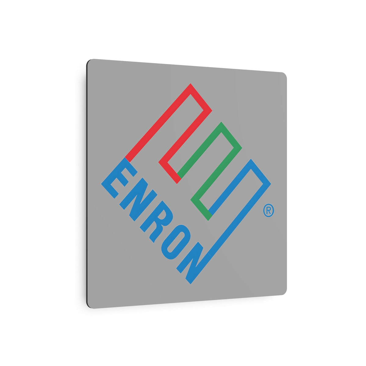 Enron Square Metal Sign