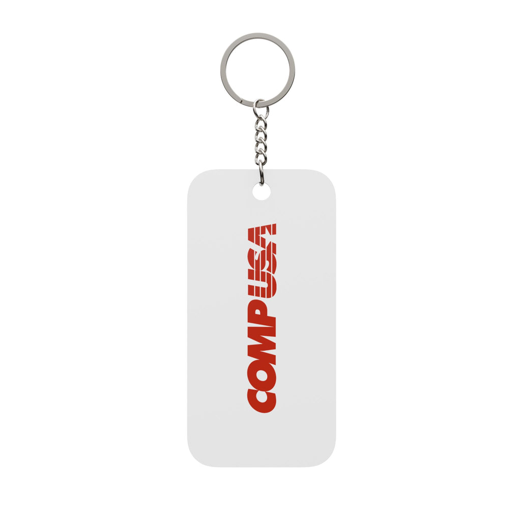 CompUSA Double-Sided Keychain Charm