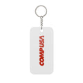 CompUSA Double-Sided Keychain Charm