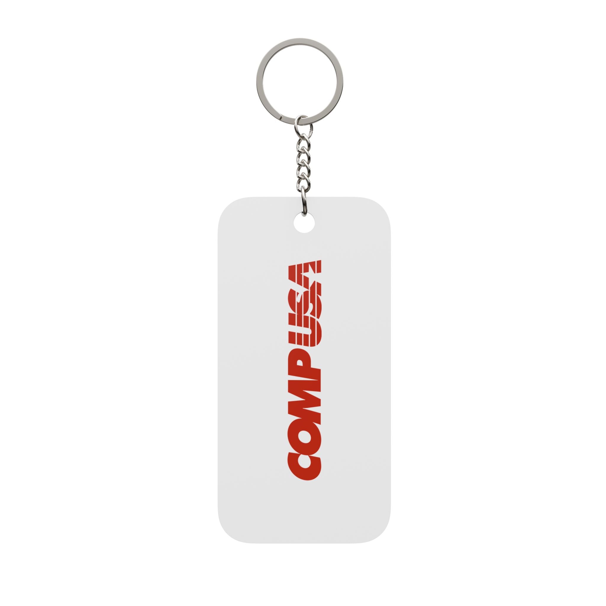 CompUSA Double-Sided Keychain Charm