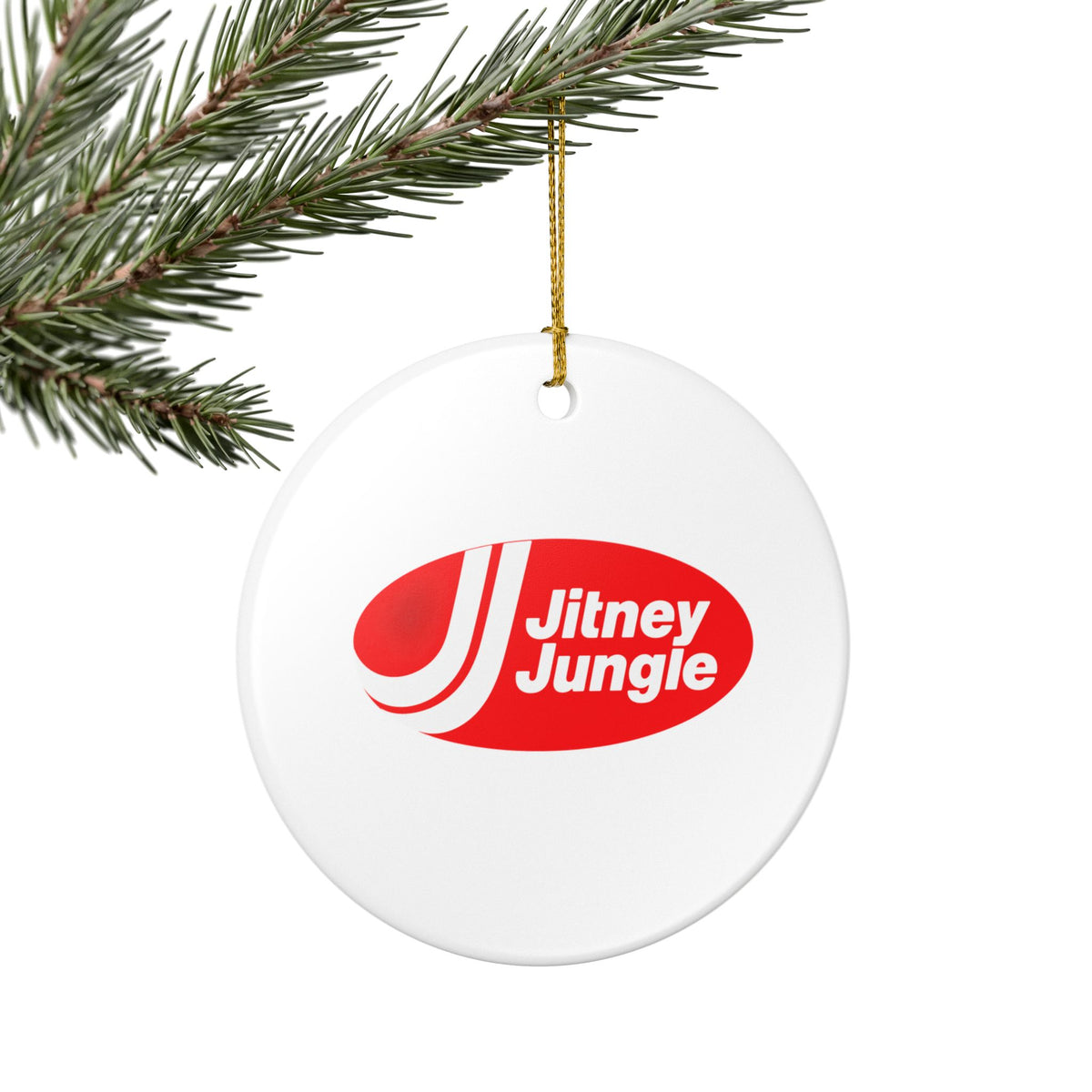 Jitney Jungle Ceramic Ornament