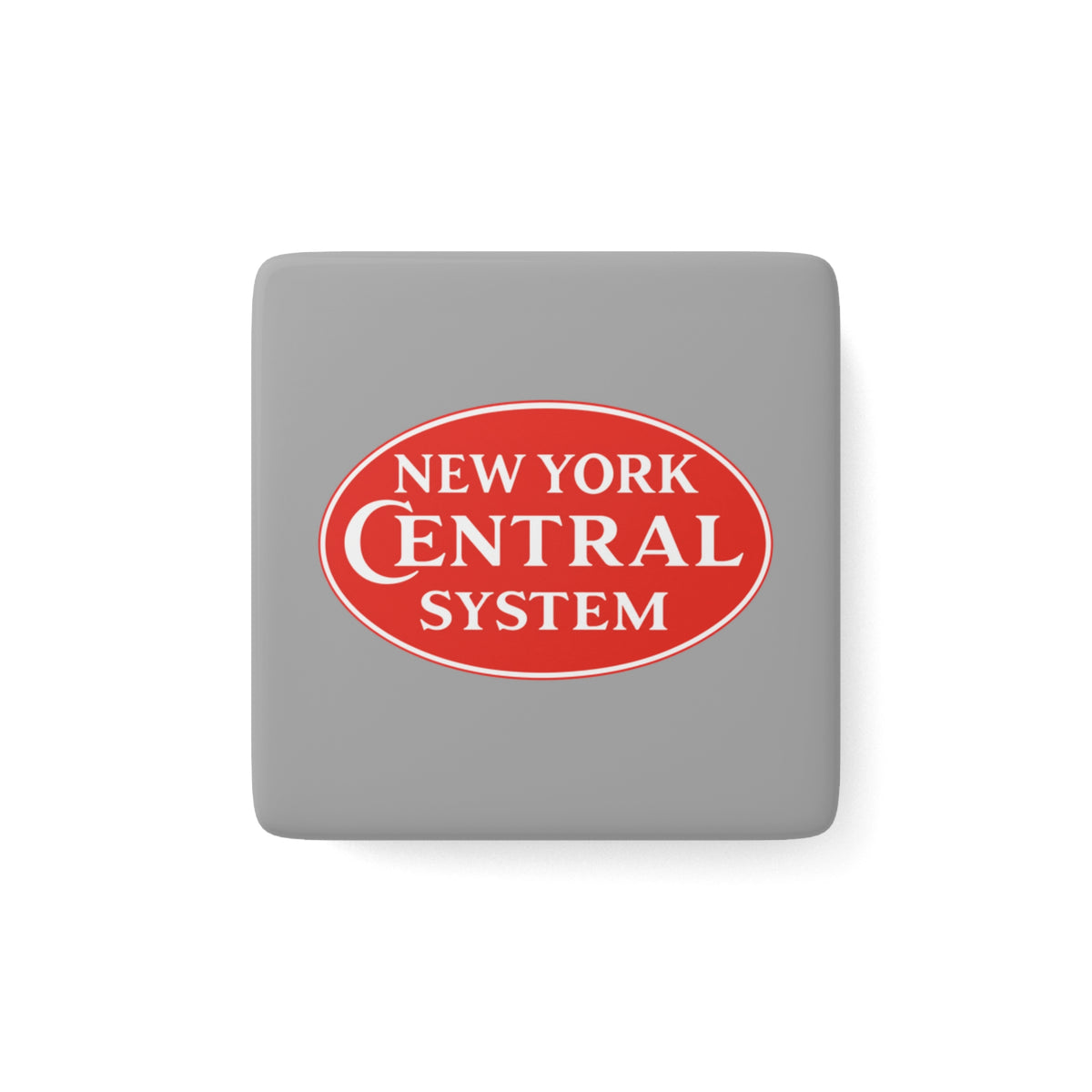 New York Central Railroad Square Porcelain Fridge Magnet