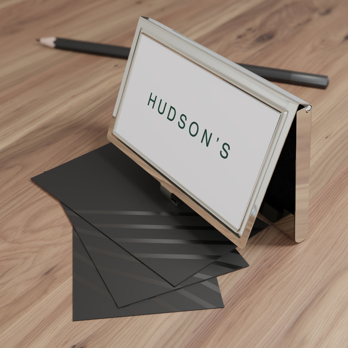 Hudson's Metal Business Card Holder