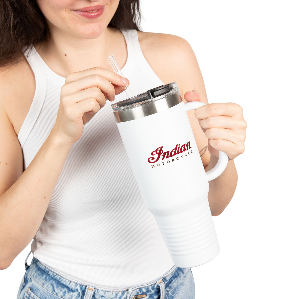 Indian Motorcycle 40oz Insulated Travel Mug / Stainless Tumbler