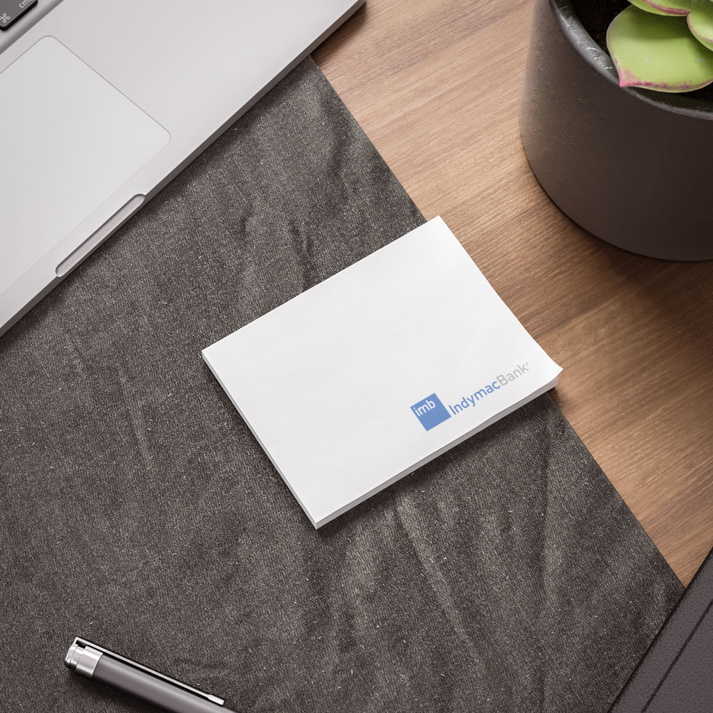 IndyMac Bank Sticky Post-it Note Pad
