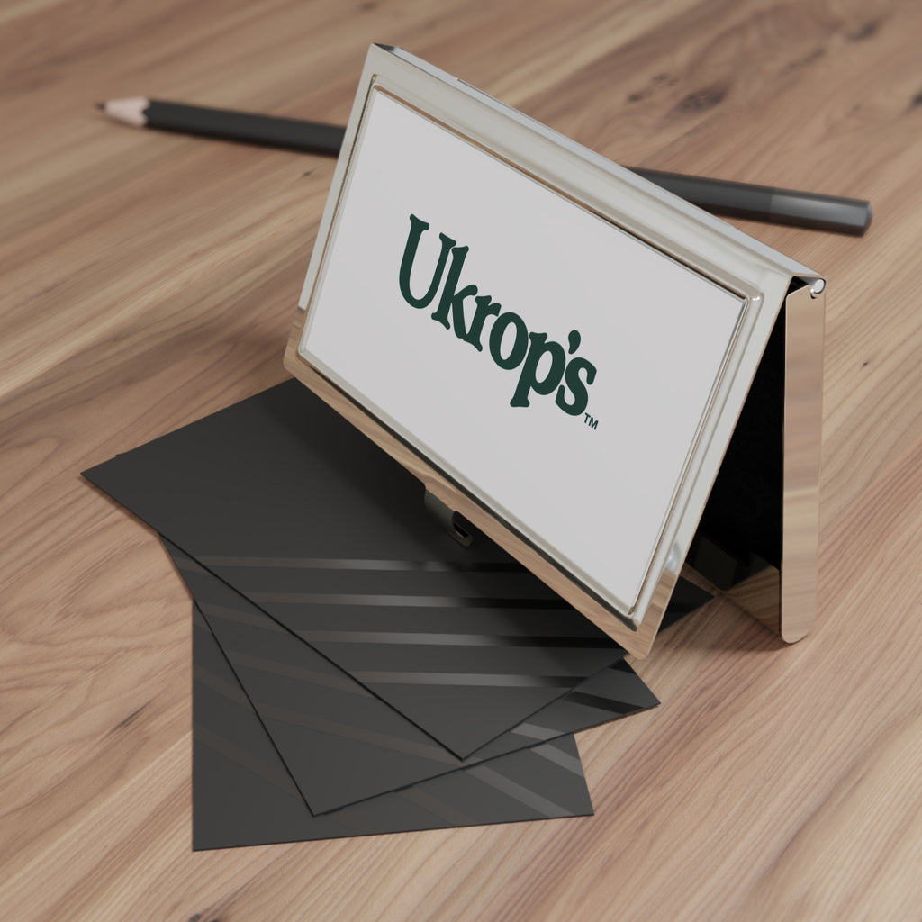Ukrop's Super Markets Metal Business Card Holder