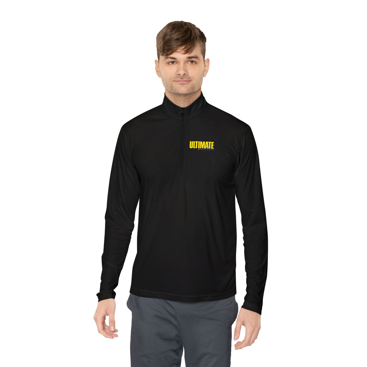 Ultimate Electronics Unisex Quarter Zip Pullover