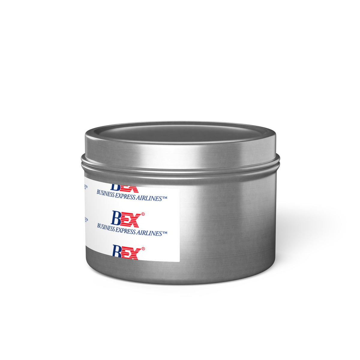Business Express Airlines Tin Candle