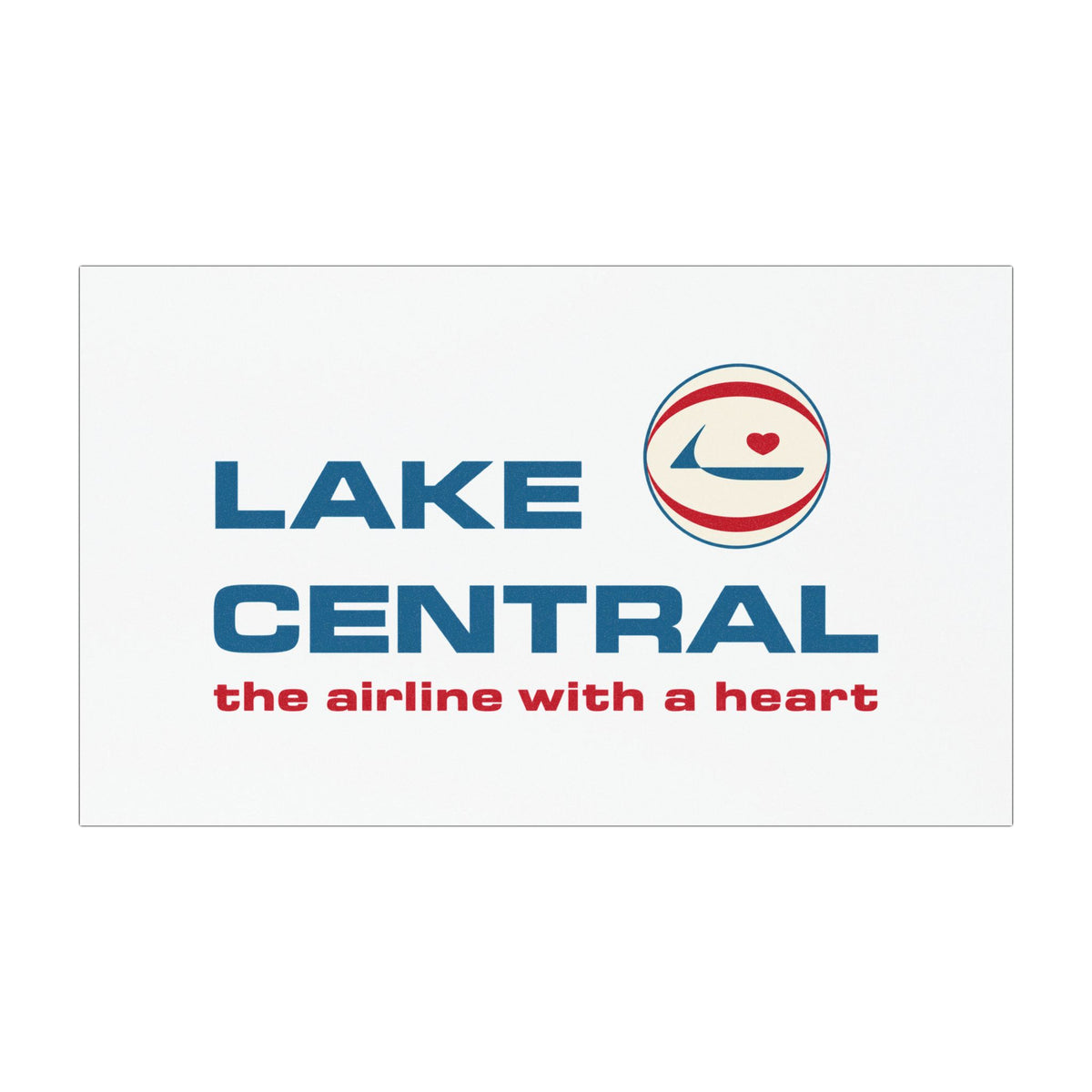 Lake Central Airlines Car Magnet