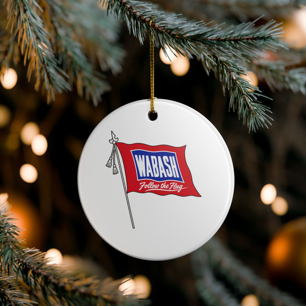 Wabash Railroad Ceramic Ornament