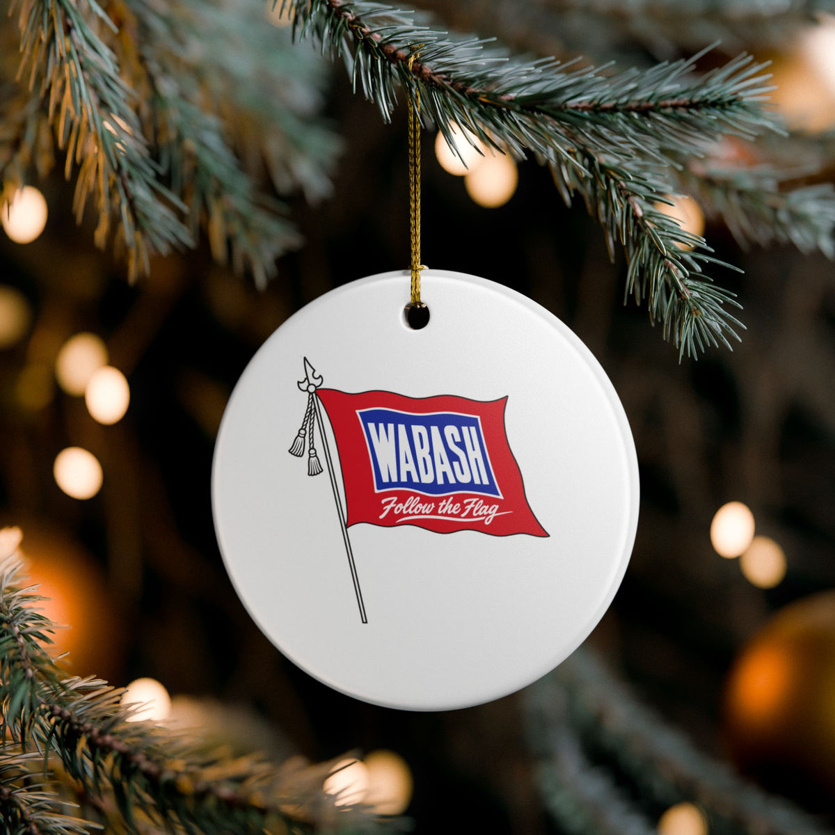 Wabash Railroad Ceramic Ornament