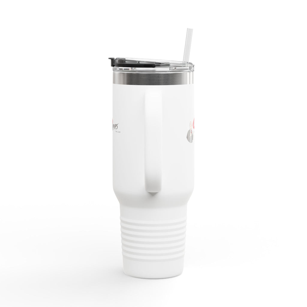 Ask Jeeves 40oz Insulated Travel Mug Stainless Tumbler