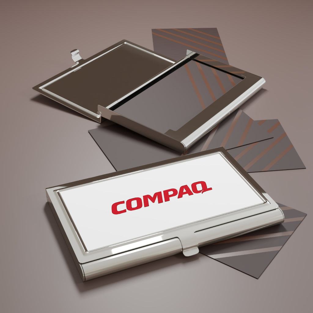 Compaq Metal Business Card Holder