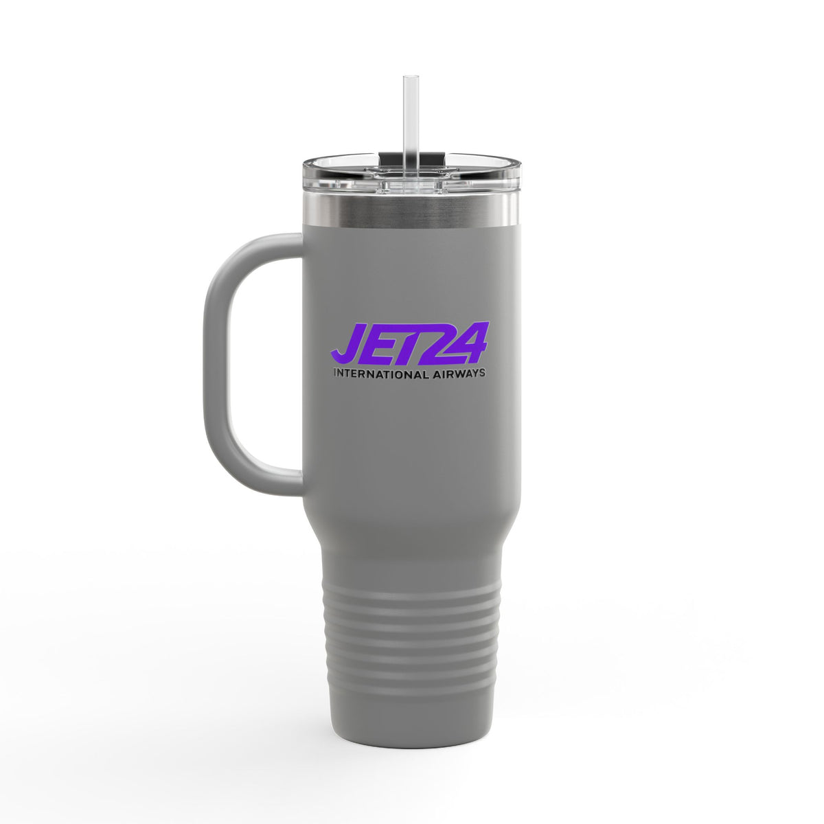 Jet 24 International Airways 40oz Insulated Travel Mug Stainless Tumbler