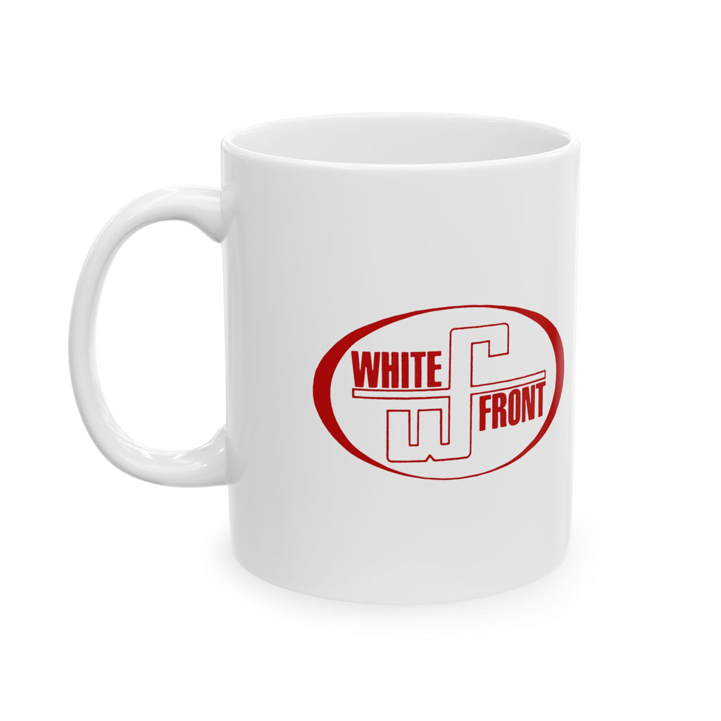 White Front Ceramic Coffee Mug