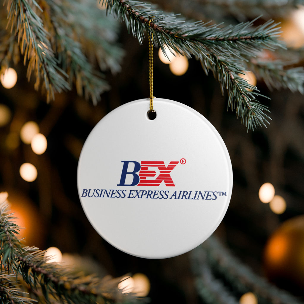 Business Express Airlines Ceramic Ornament