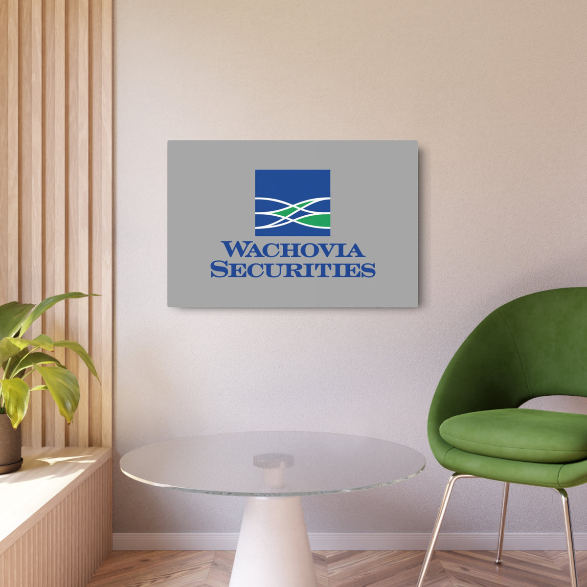 Wachovia Securities Metal Sign