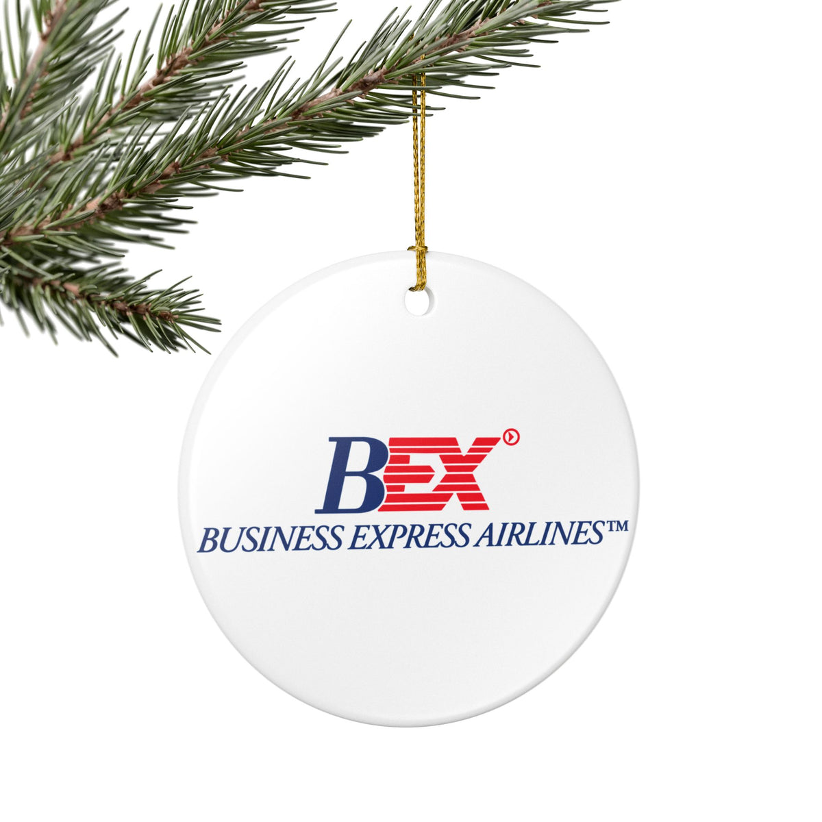 Business Express Airlines Ceramic Ornament