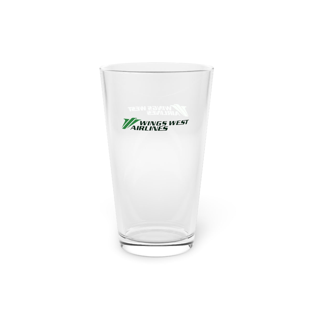 Wings West Airlines 16oz Pint Glass