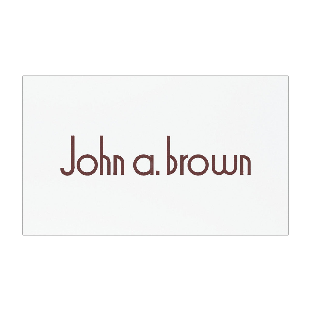 John A. Brown Car Magnet