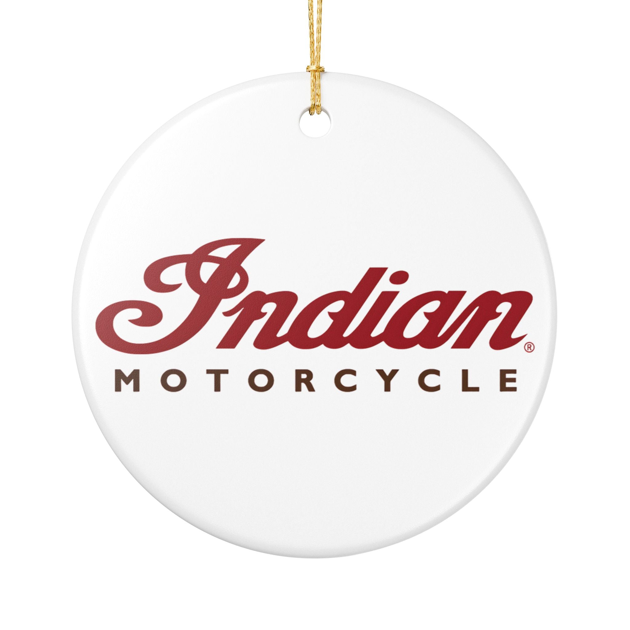 Indian Motorcycle Ceramic Ornament