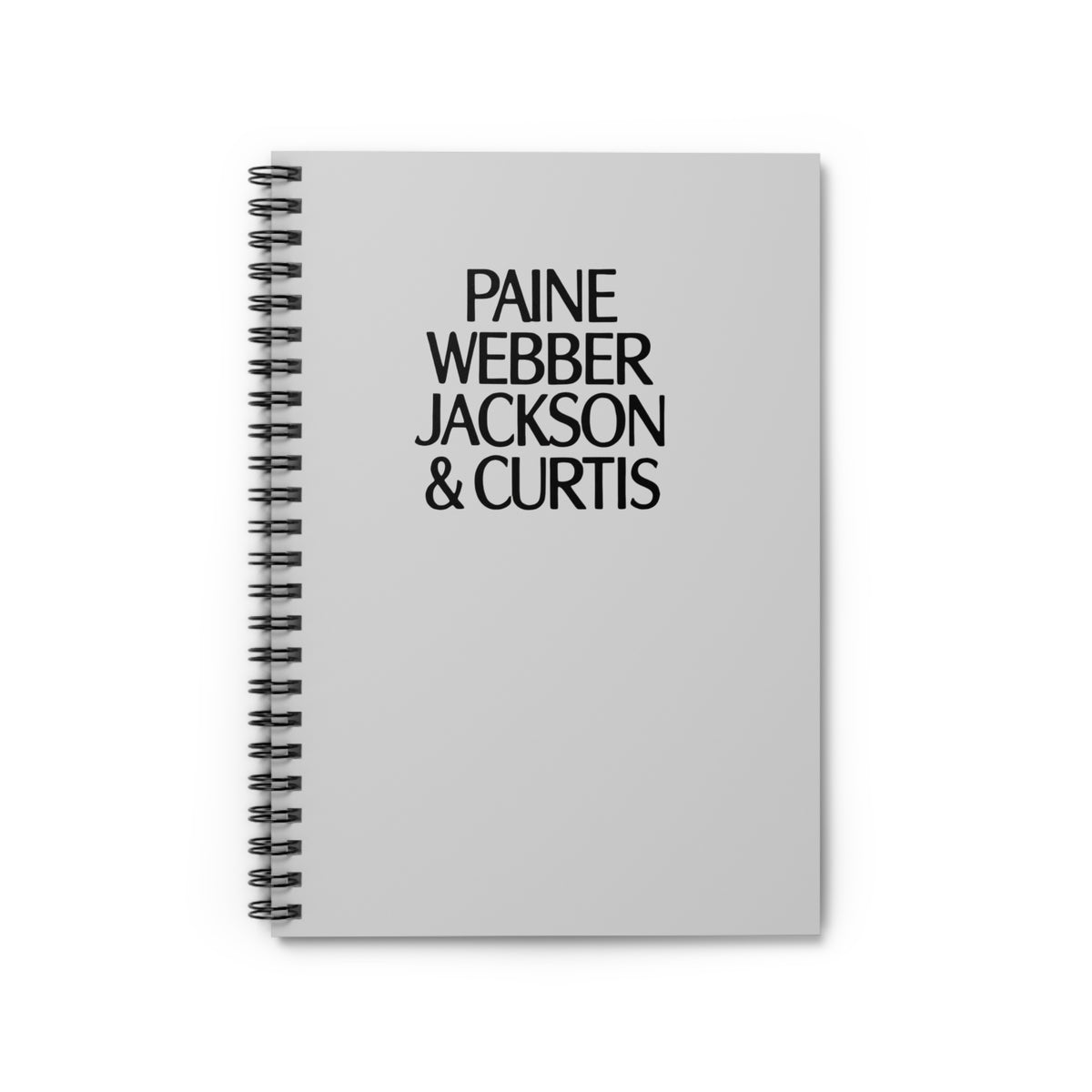 Paine Webber Jackson & Curtis Spiral Notebook