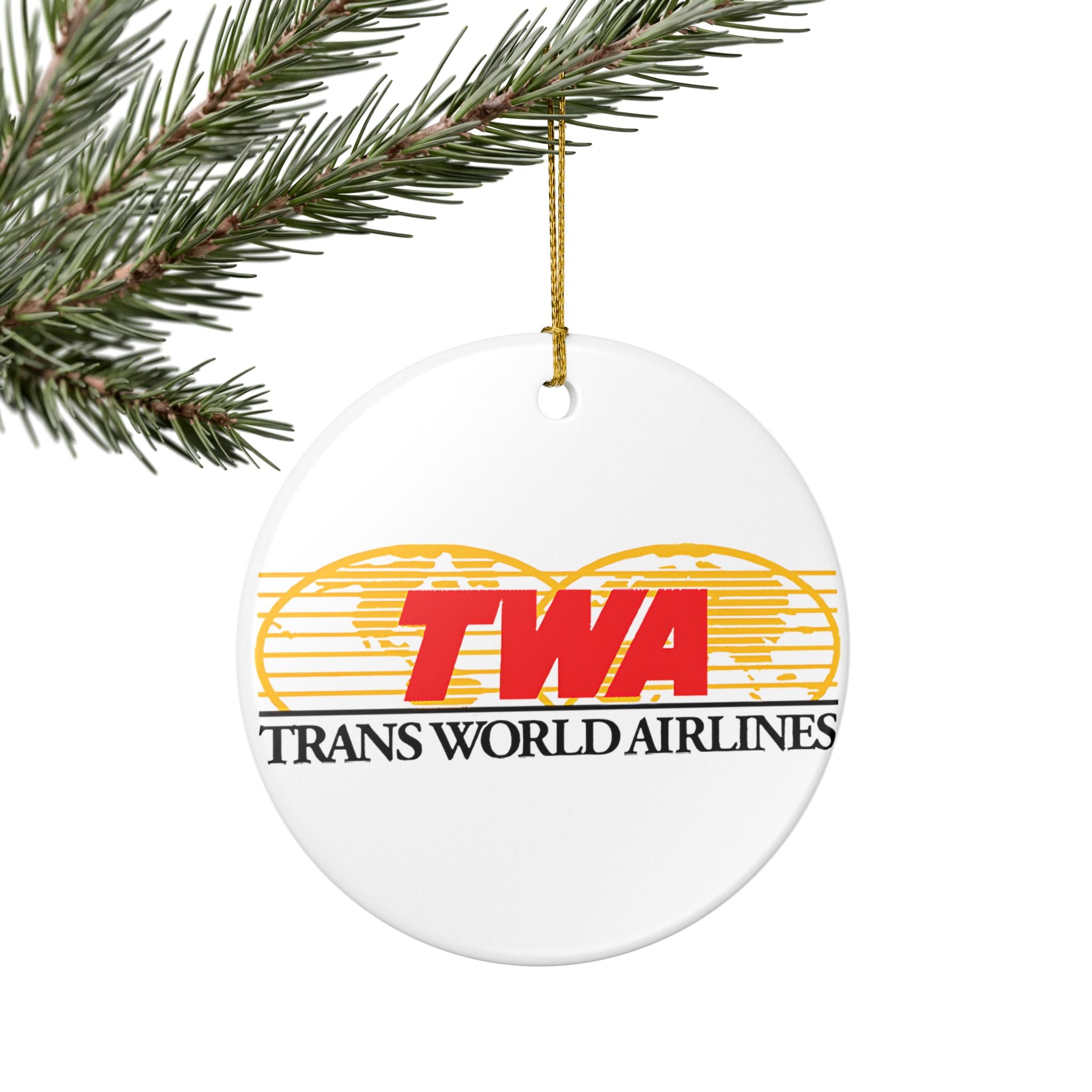 Trans World Airlines (TWA) Ceramic Ornament