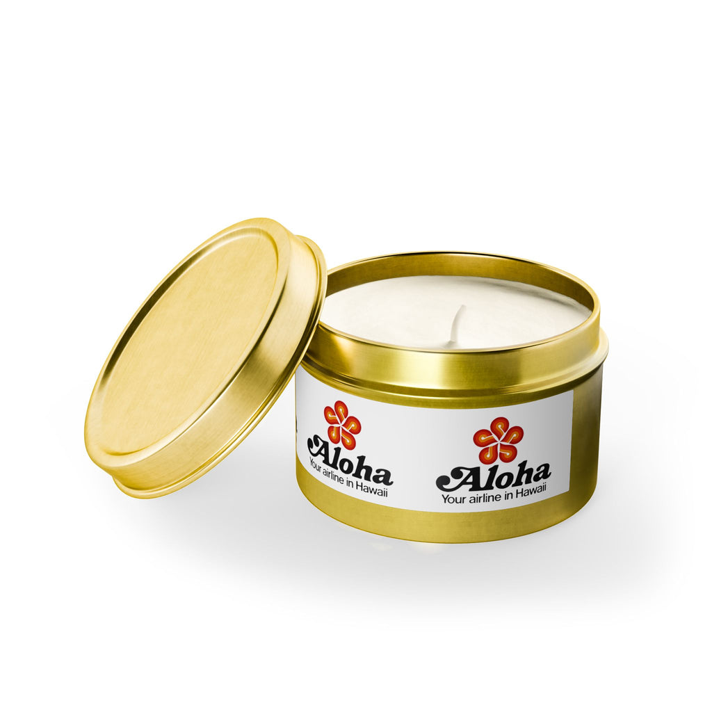 Aloha Airlines Tin Candle