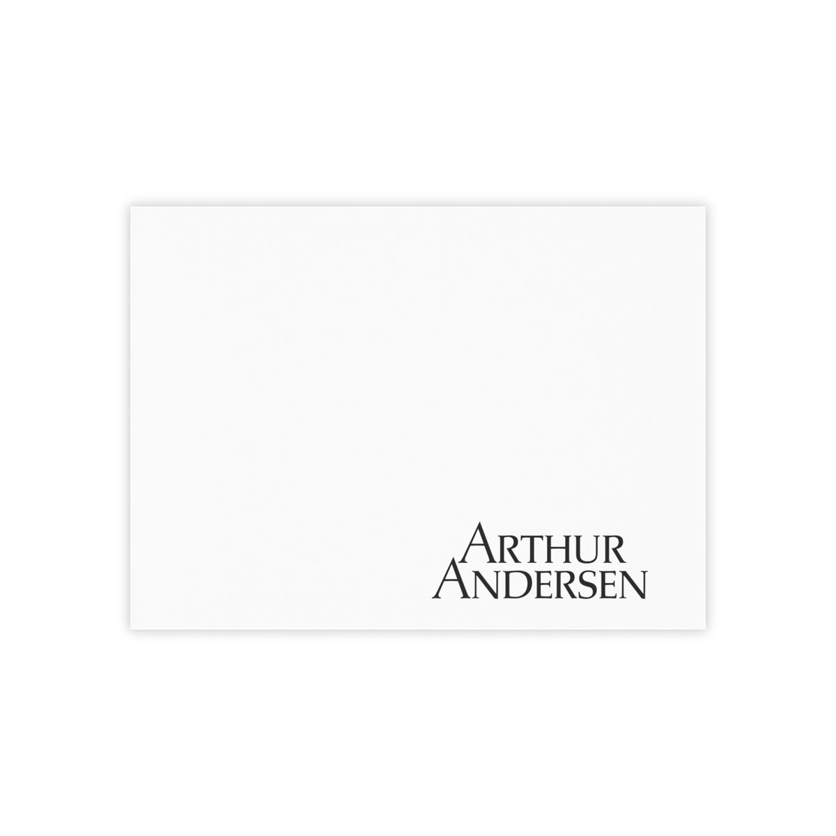 Arthur Andersen Sticky Post-it Note Pad