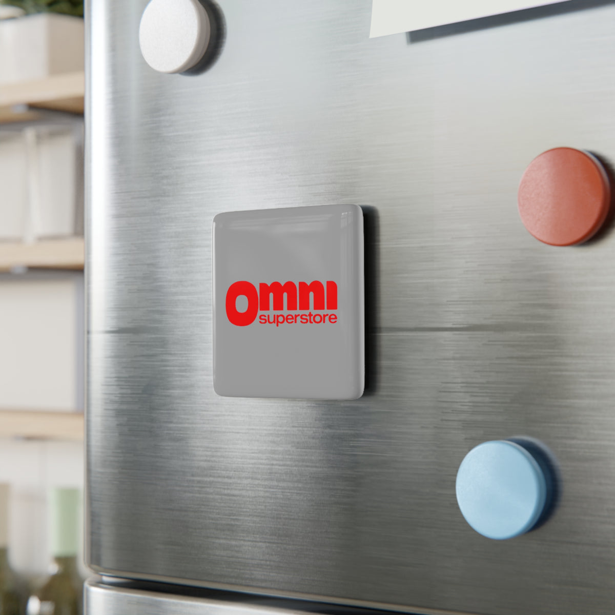 Omni Superstore Square Porcelain Fridge Magnet
