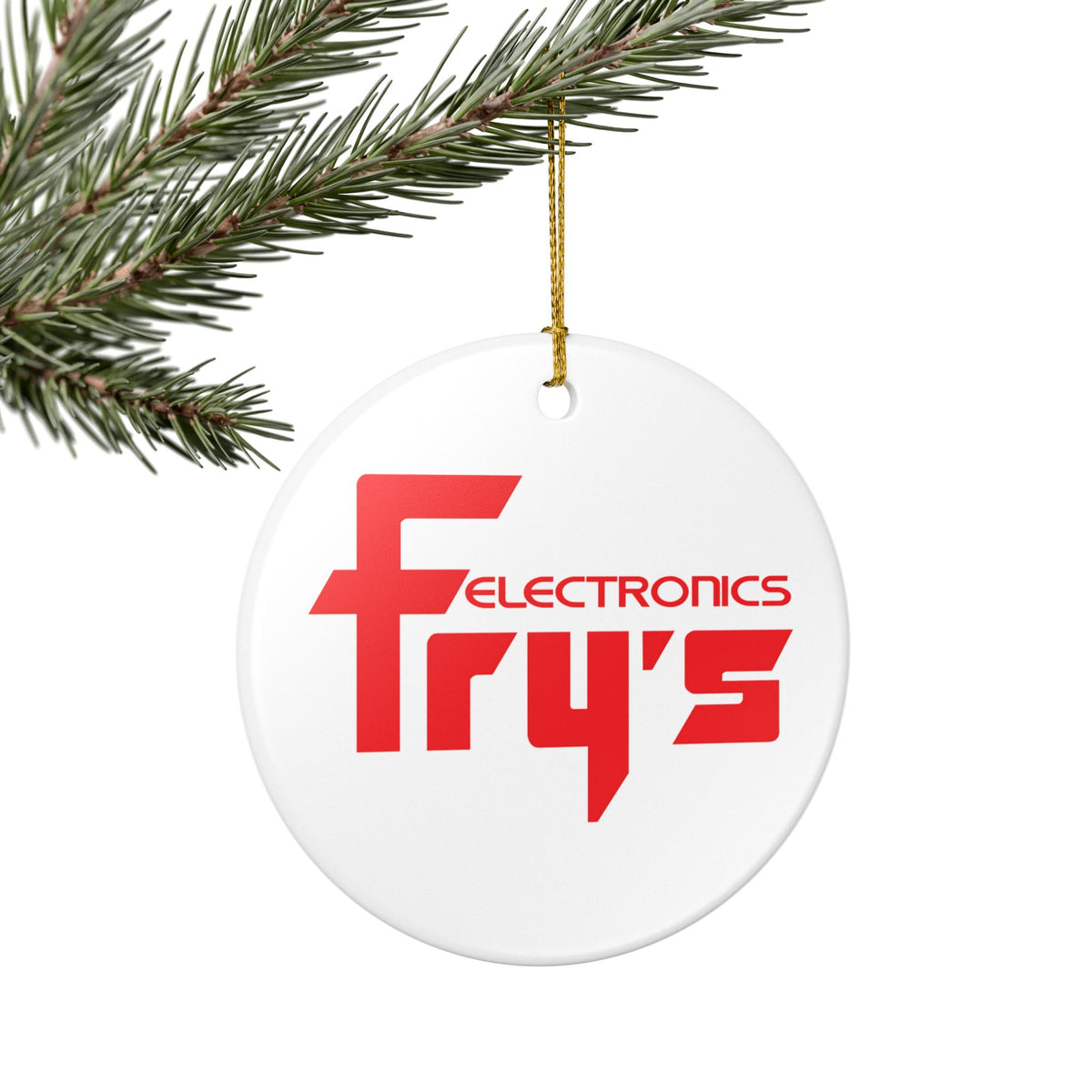 Fry's Electronics Ceramic Ornament