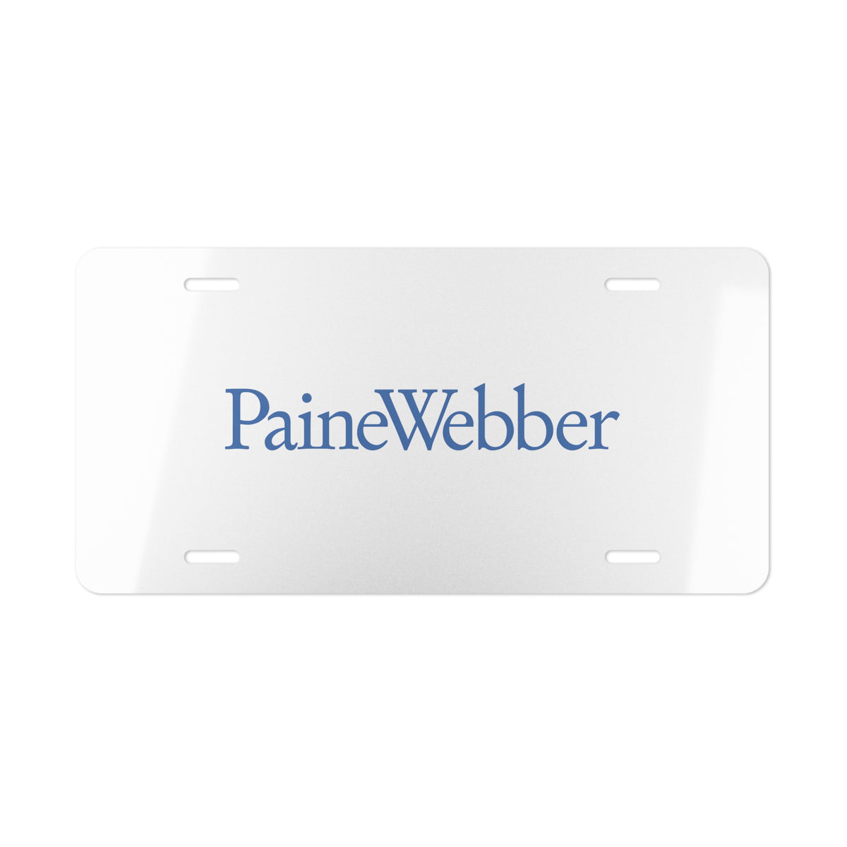 PaineWebber Vanity License Plate