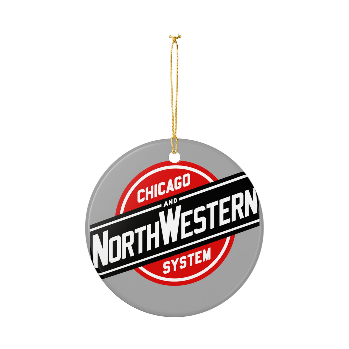 Chicago and North Western Railway Ceramic Ornament