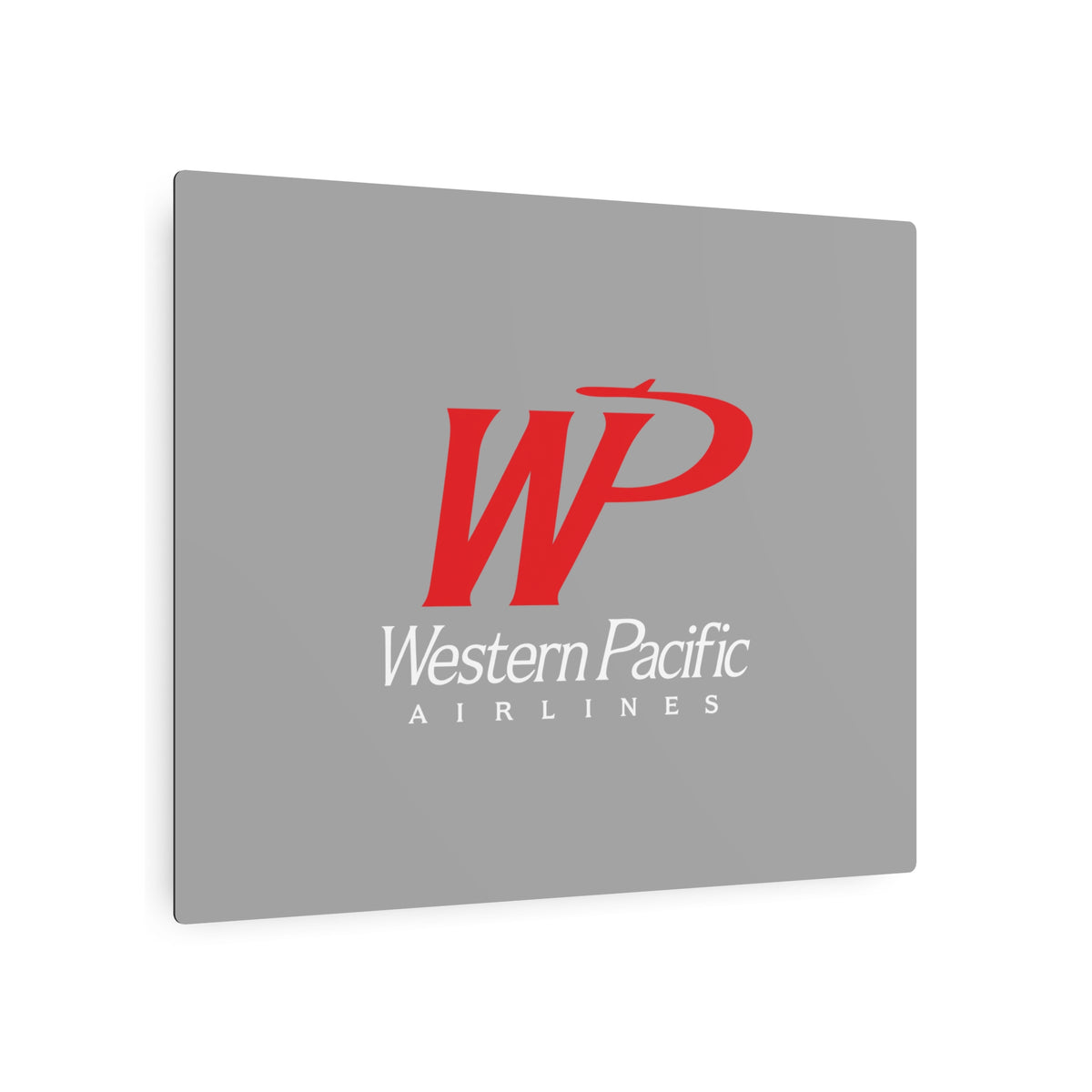 Western Pacific Airlines Metal Sign