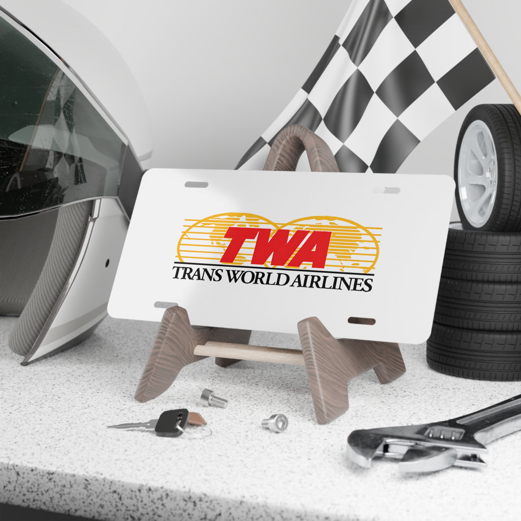 Trans World Airlines (TWA) Vanity License Plate
