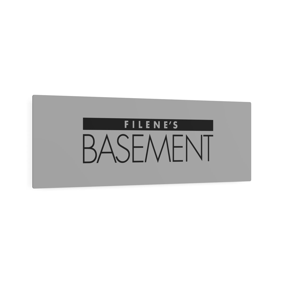 Filene's Basement Metal Sign