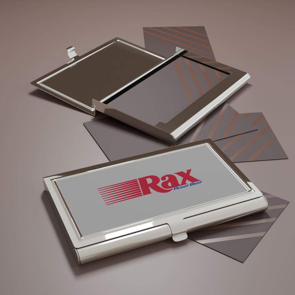 Rax Roast Beef Metal Business Card Holder