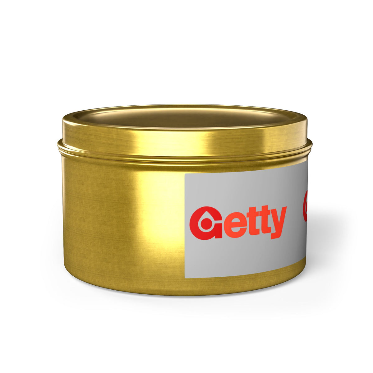 Getty Oil Tin Candle