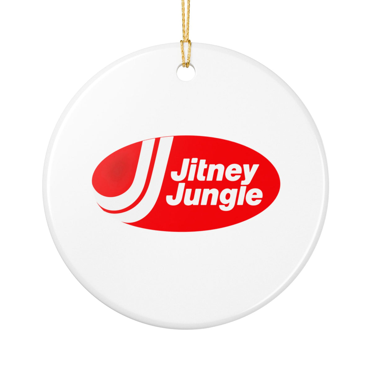 Jitney Jungle Ceramic Ornament