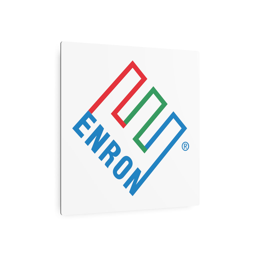 Enron Square Metal Sign