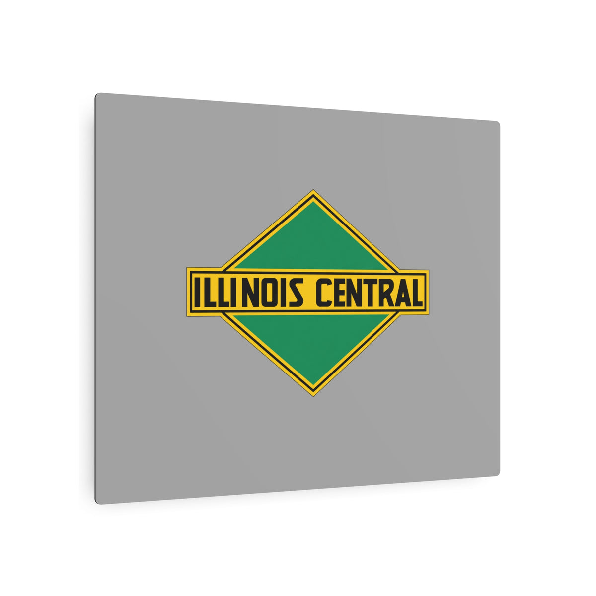 Illinois Central Railroad Metal Sign