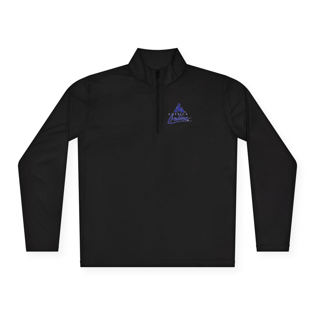 America Online (AOL) Unisex Quarter Zip Pullover