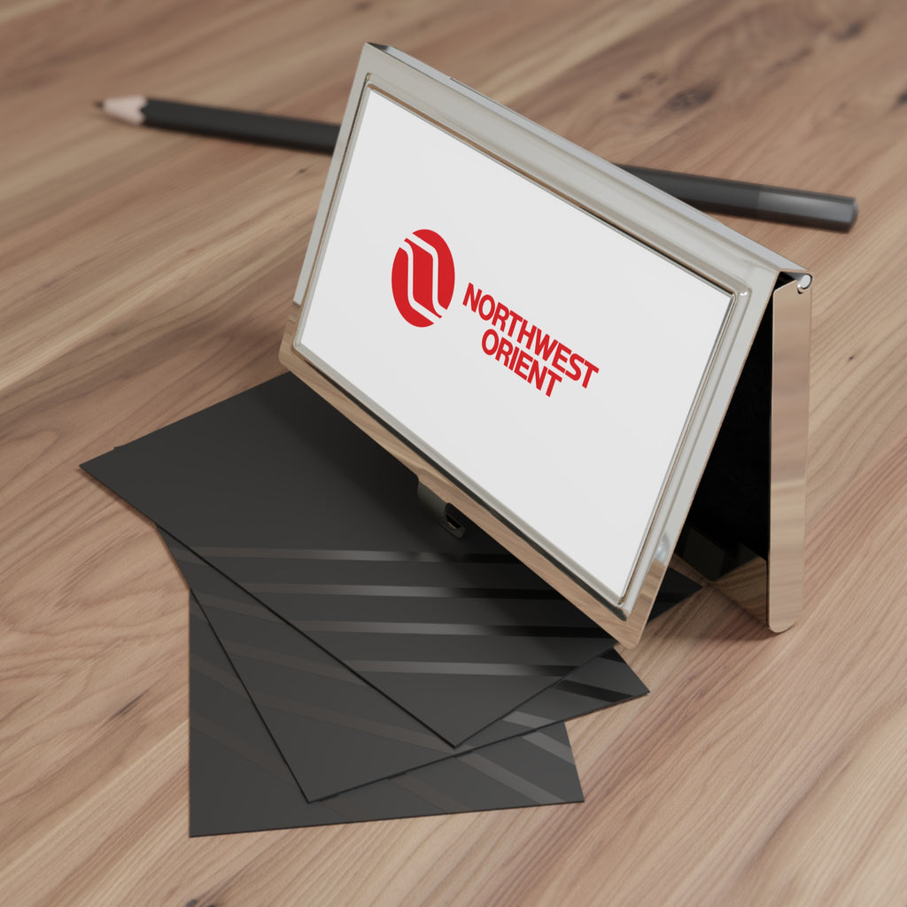 Northwest Orient Airlines Metal Business Card Holder