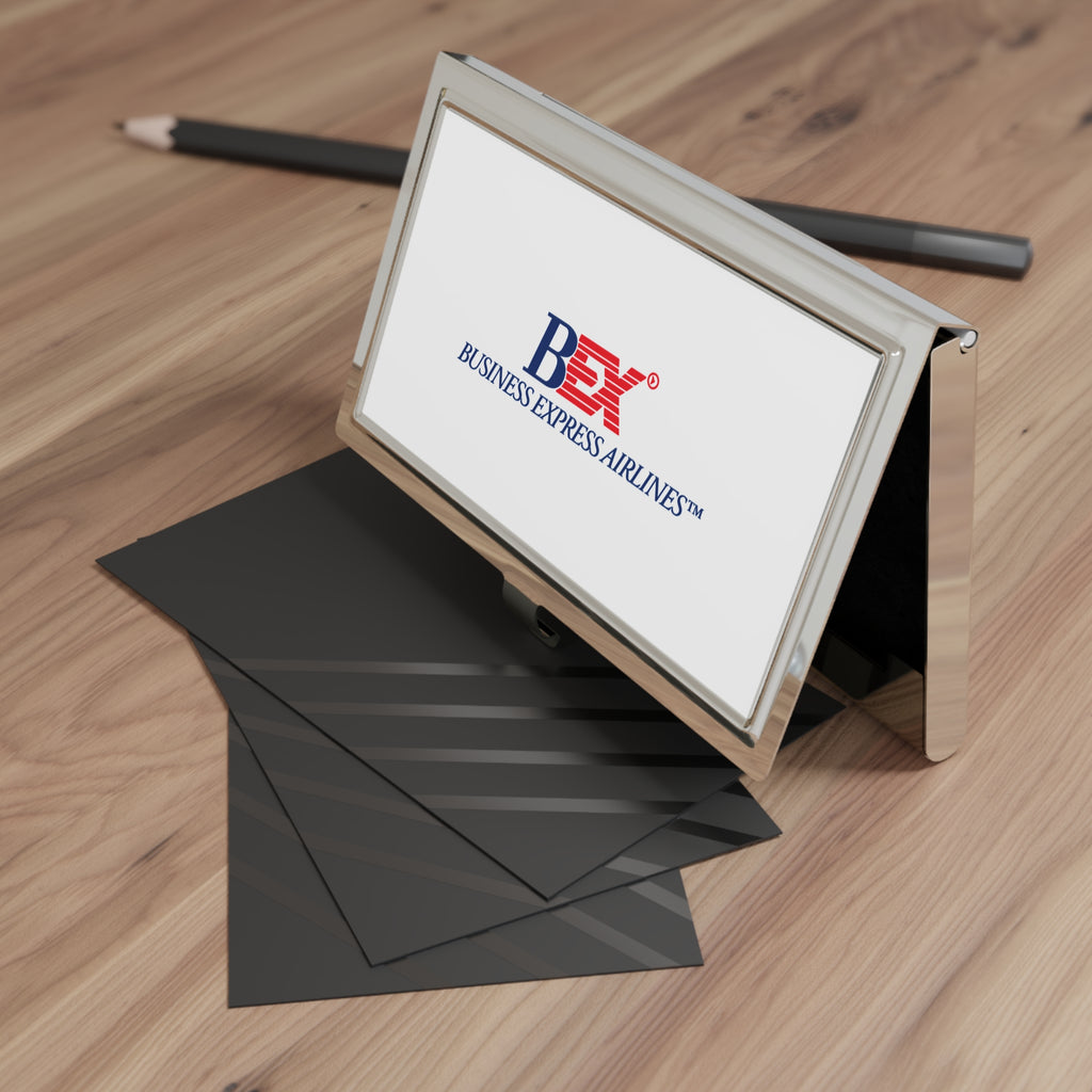 Business Express Airlines Metal Business Card Holder