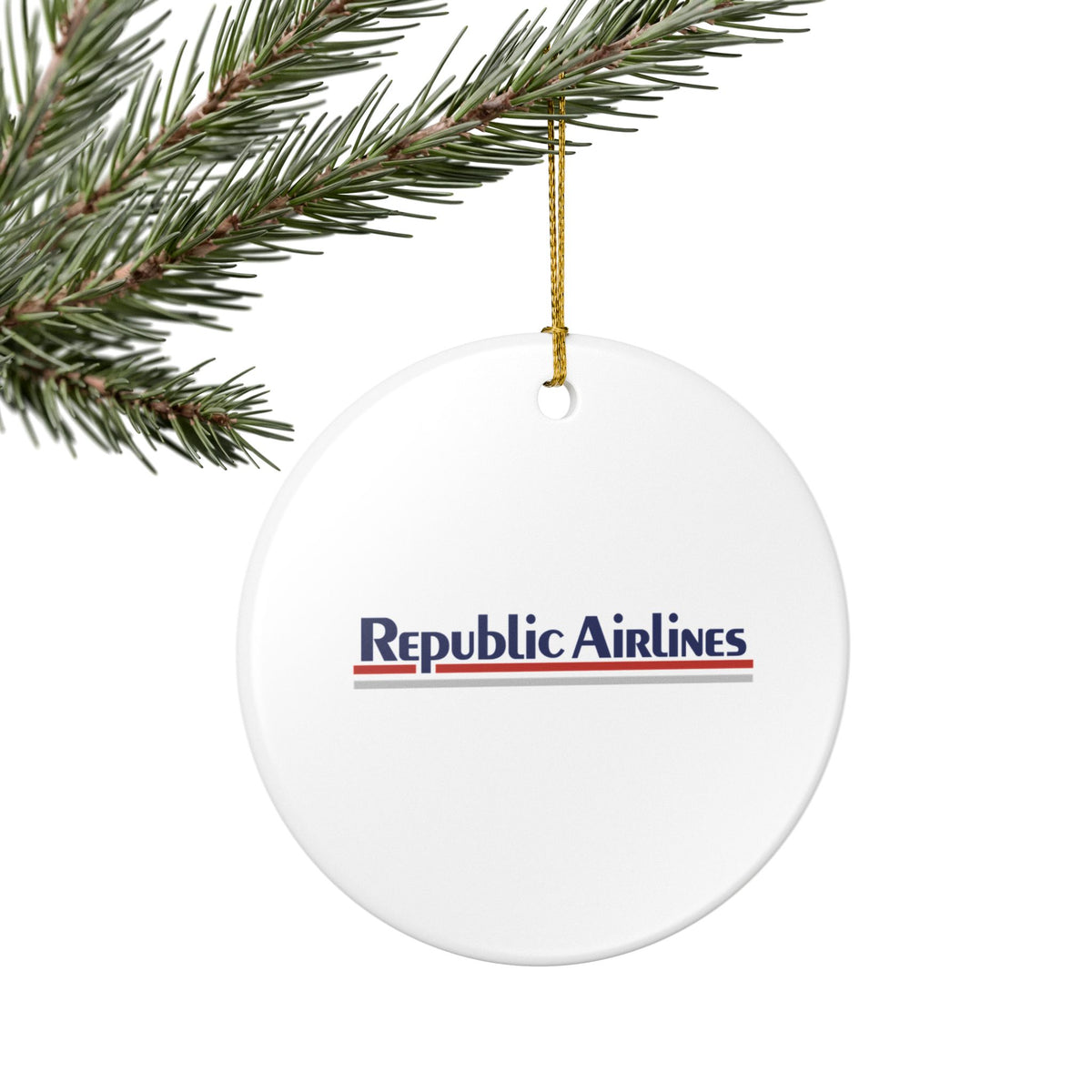 Republic Airlines Ceramic Ornament